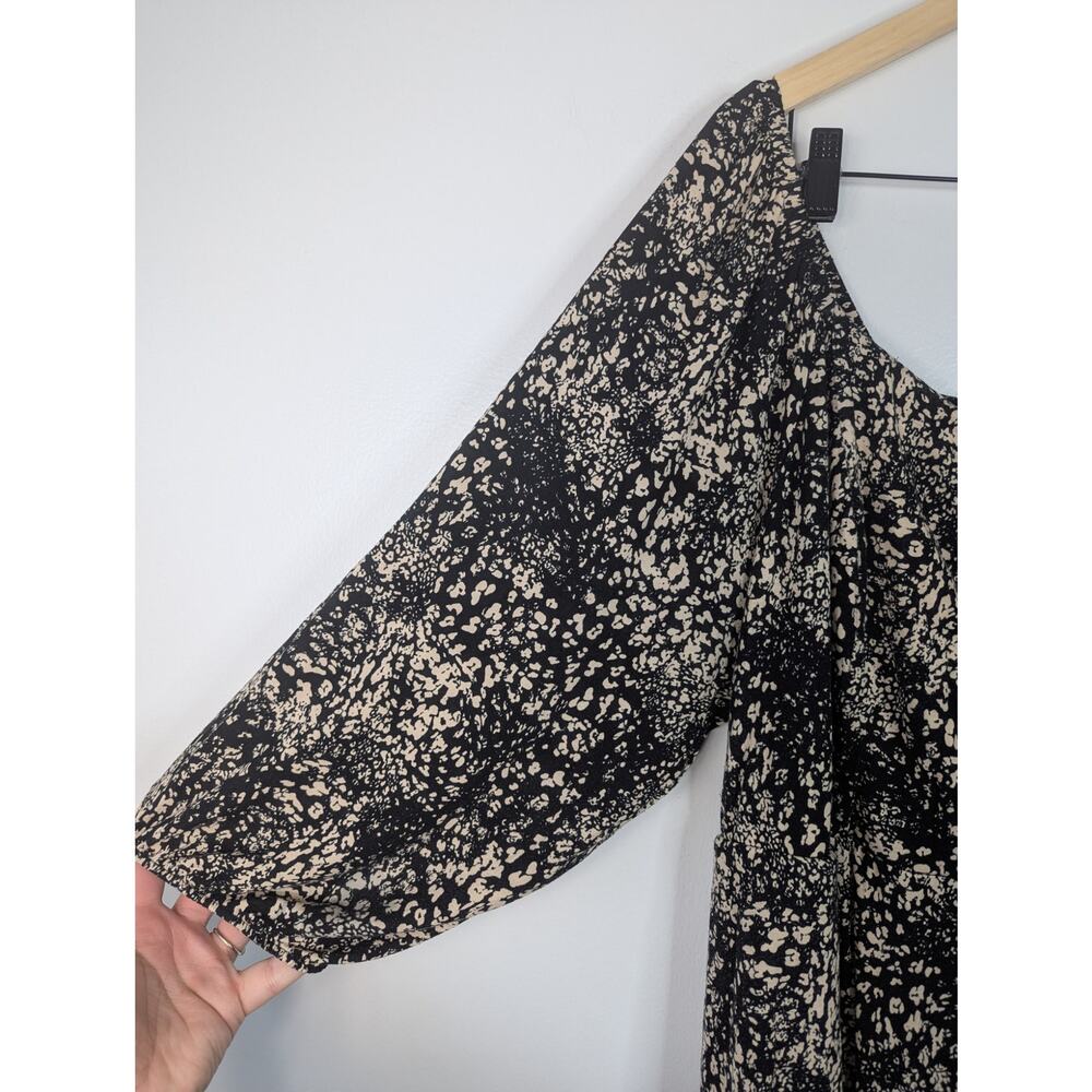 Torrid Leopard Print Super Soft Shirred Button Fr… - image 3